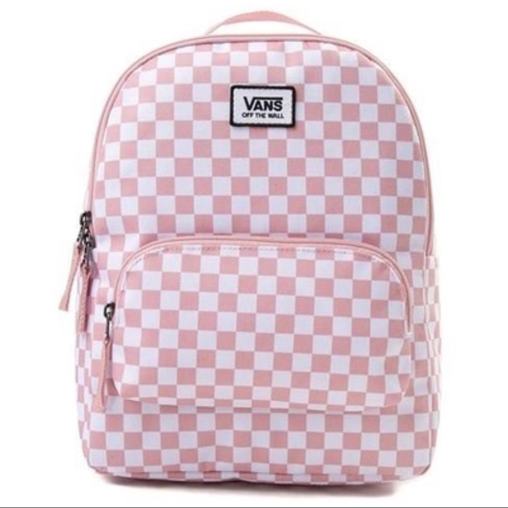 Pink Vans checkered mini backpack